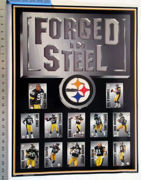 Forged in Steel - Pittsburgh Steelers 1990's poster