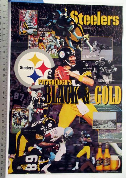 Pittsburgh Steelers - Black & Gold poster