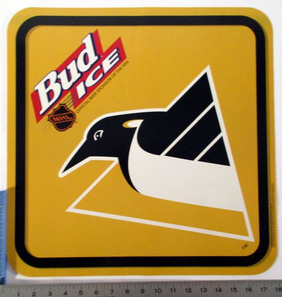 1990's Pittsburgh Penguins - Bud Ice poster