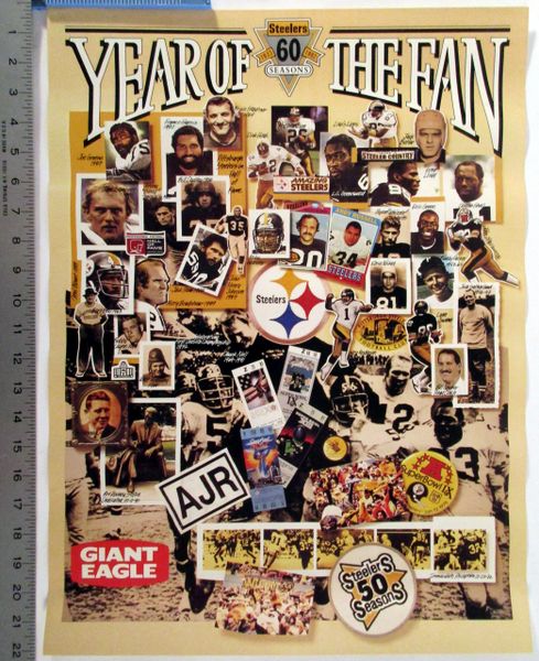 Pittsburgh Steelers 60th Anniversary poster