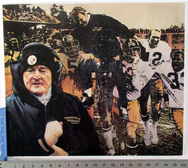 1972 AFC Playoff photo poster - Chuck Noll - Pittsburgh Steelers