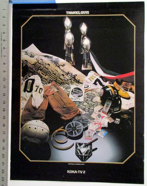 Pittsburgh Steelers - KDKA TV 50 Years of Steeler Gold poster