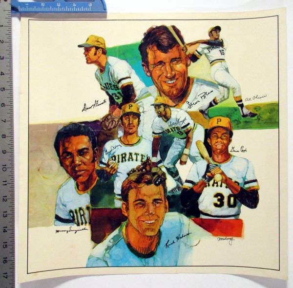 1970's Pittsburgh Pirates collage poster