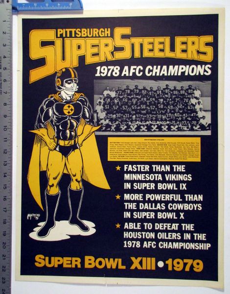 1978 AFC Champions - Pittsburgh Super Steelers poster