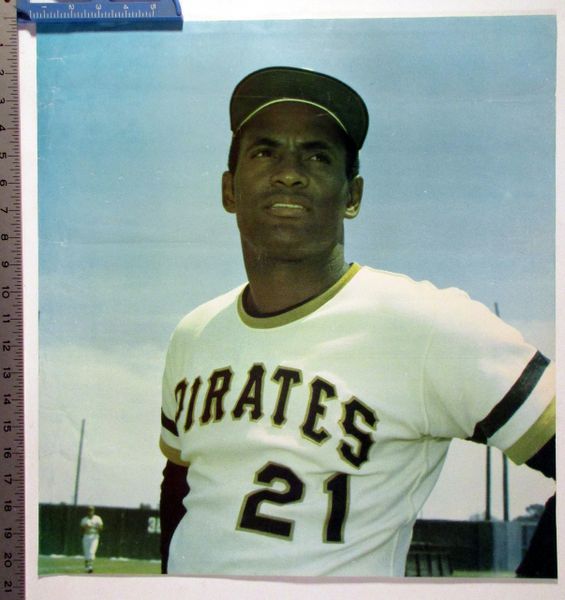 1970's Roberto Clemente photo poster