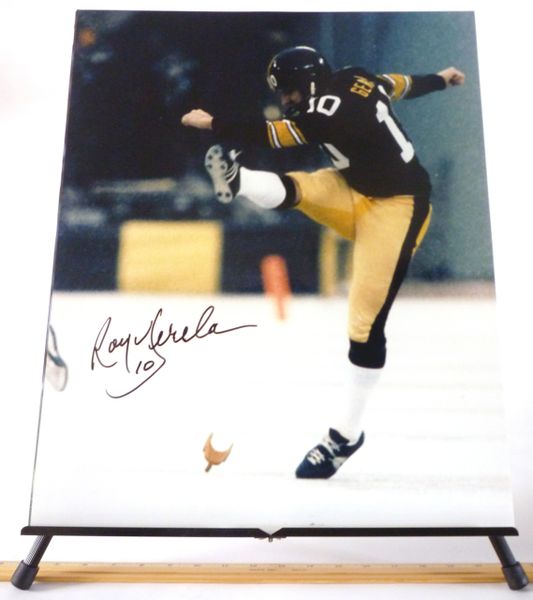 Roy Gerela, Pittsburgh Steelers signed 16x20 photo