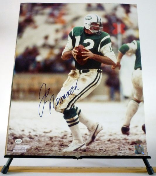 Joe Namath, New York Jets signed 16x20 photo  Pittsburgh Sports Gallery Mr  Bills Sports Collectible Memorabilia