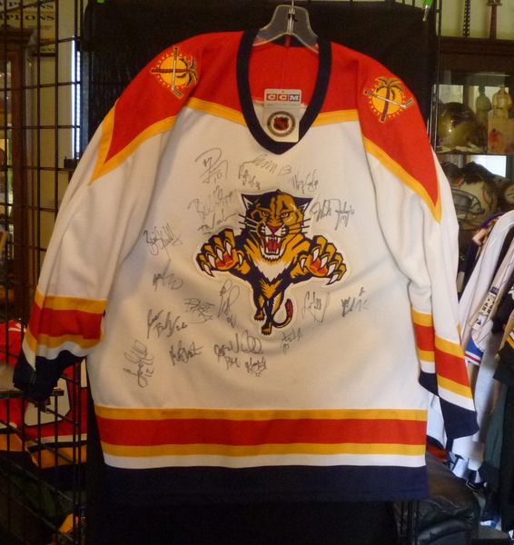 1st year team signed Florida Panthers hockey jersey, 1993-94  Pittsburgh  Sports Gallery Mr Bills Sports Collectible Memorabilia