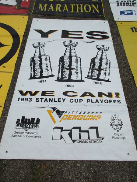 Pittsburgh Penguins City of Pittsburgh Stanley Cup street banner