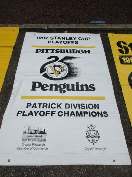 1991 Penguins Stanley Cup Champs, City of Pittsburgh street banner