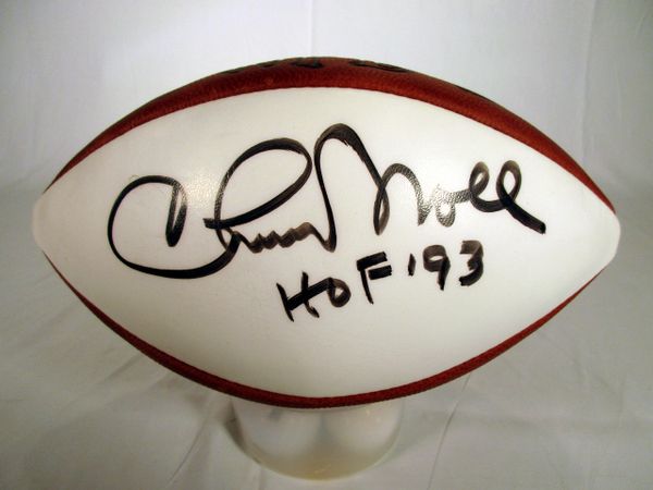 Chuck Noll Pittsburgh Steelers signed football