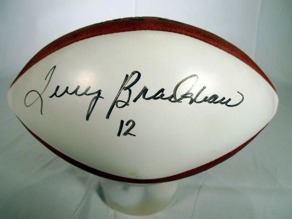 Terry Bradshaw Pittsburgh Steelers signed football