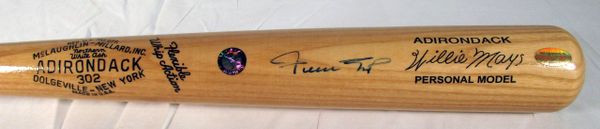 Willie Mays San Francisco Giants signed personal model bat