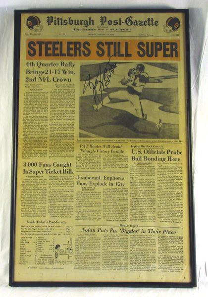 Super Bowl 10 - Steelers vs. Cowboys - Signed by Randy Grossman