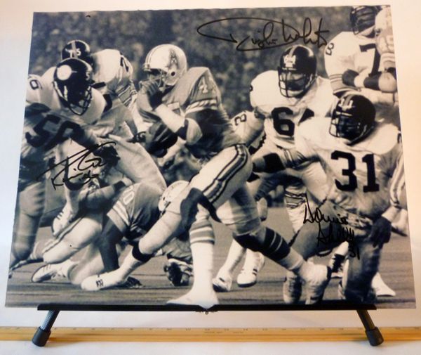 Robin Cole, Dwight White, Donnie Shell, Pittsburgh Steelers signed 16x20 photo