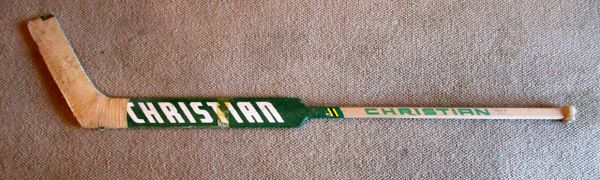 Jon Casey - Minnesota North Stars - game used goalie stick - signed