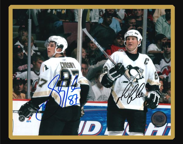 65. Sidney Crosby & Mario Lemieux - Penguins - 11x14 photo