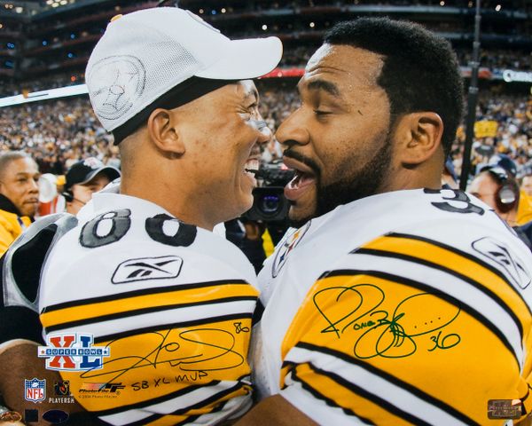 66. Hines Ward & Jerome Bettis - Steelers - Super Bowl 40 - 11x14 photo