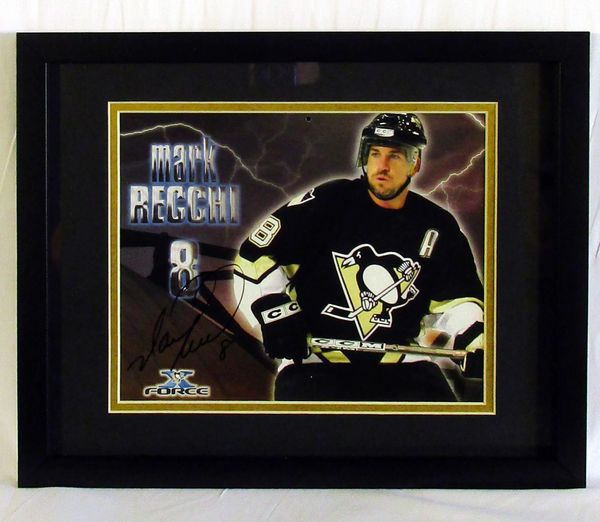 Mark Recchi - Penguins - signed & framed 8x10 photo