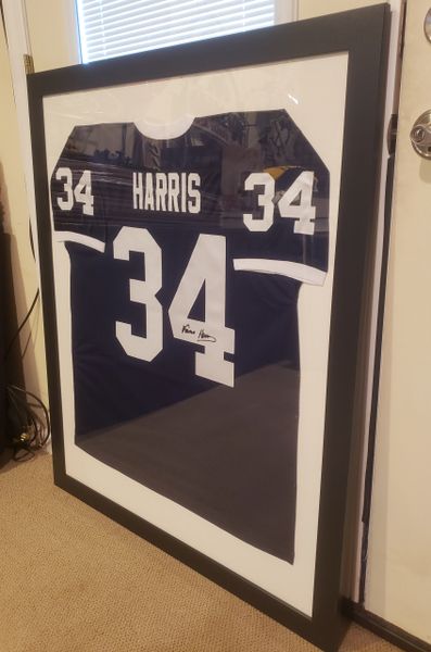 Franco Harris - Penn State football - signed & framed jersey