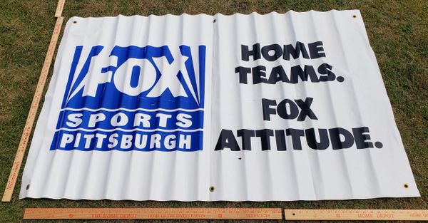 Large Fox Sports Pittsburgh TV banner (36" x 55")