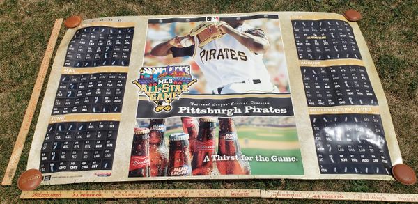 Pittsburgh Pirates 2006 schedule - Budweiser beer - 2006 MLB All-Star game - large vinyl banner
