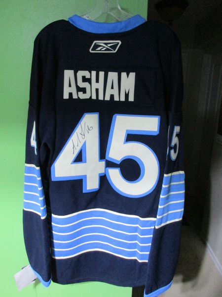 Aaron Asham, Pittsburgh Penguins - signed jersey - size 54