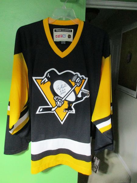 Joe Mullen, Pittsburgh Penguins - signed jersey - size XL