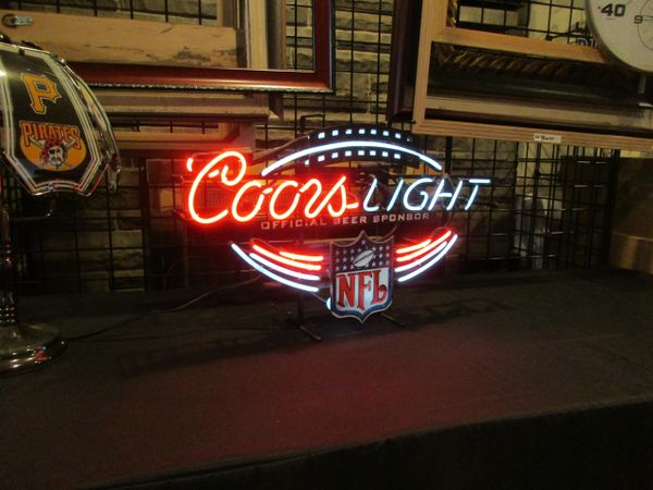 Coors Light Beer/NFL - neon light