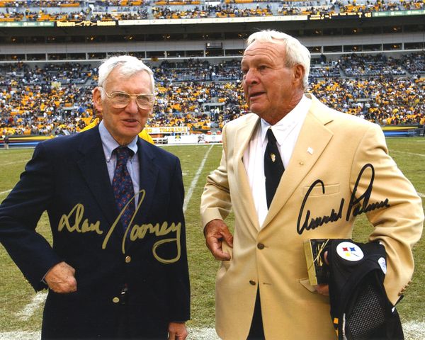 Dan Rooney & Arnold Palmer - at Heinz Field - 16x20 photo