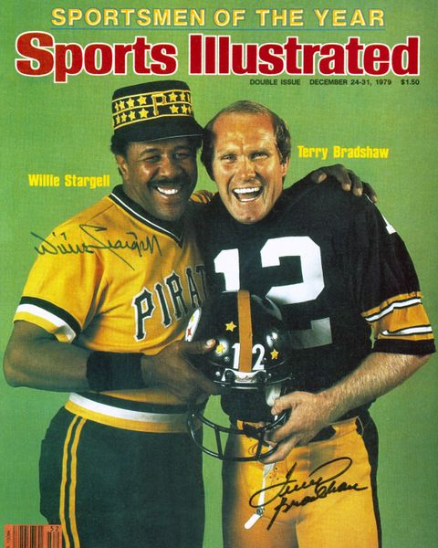 Willie Stargell & Terry Bradshaw - 1979 Sports Illustrated cover - 16x20 photo