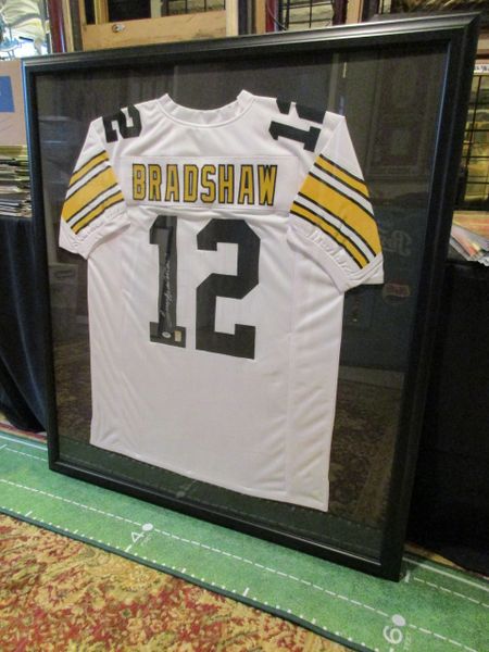 Terry Bradshaw, Pittsburgh Steelers - signed, framed authentic jersey