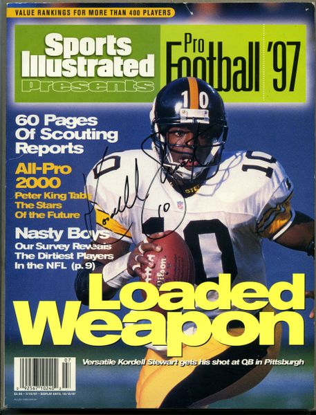 Kordell stewart, Steelers - signed 1997 Sports Illustrated