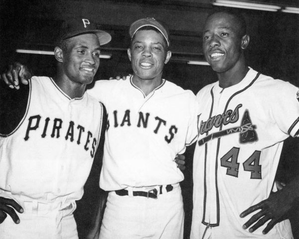 18. Clemente, Mays, Aaron size 11x14 photo