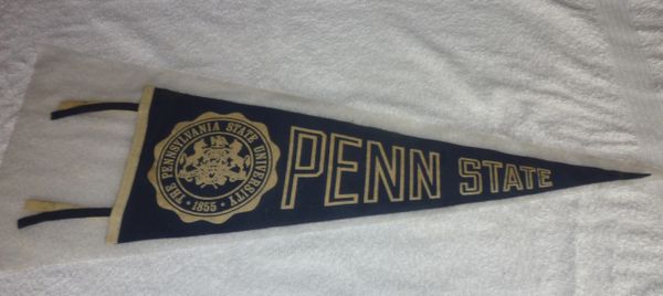 1960's - 70's Penn State 24" pennant