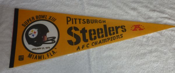 Pittsburgh Steelers Super Bowl XIII full-size pennant