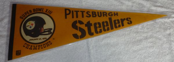 Pittsburgh Steelers Super Bowl XIII full-size pennant