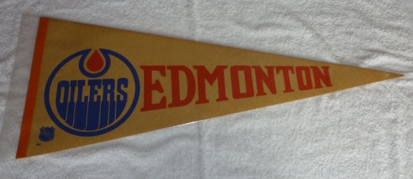 1960's - 70's Edmonton Oilers full-size pennant