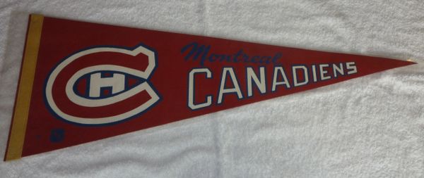 1960's - 70's Montreal Canadiens full-size pennant