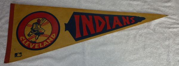 Vintage Cleveland Indians full-size pennant