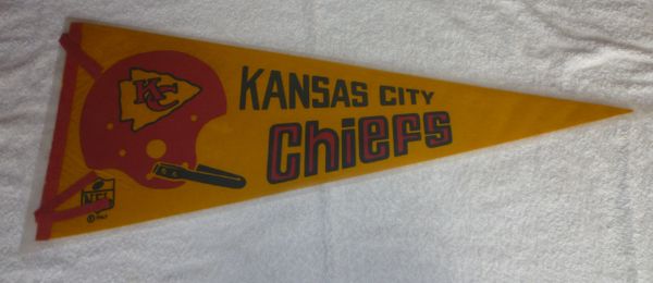 Kansas City Chiefs Throwback Vintage Retro Pennant Flag