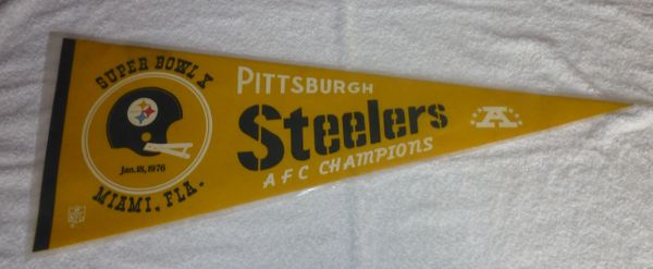 Pittsburgh Steelers Super Bowl X full-size pennant