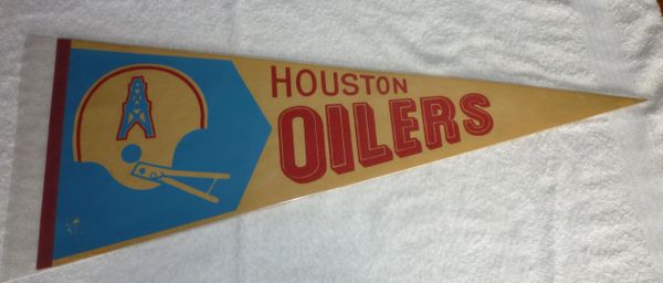 1970's Houston Oilers full-size pennant