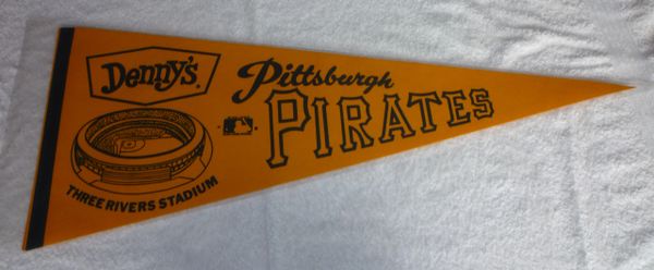 1970's Denny's Pittsburgh Pirates full-size pennant