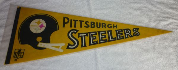 Late 60's - 1970's Pittsburgh Steelers full-size pennant