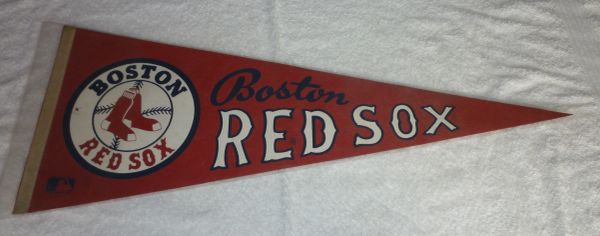 1970's Boston Red Sox MLB Large Vintage Pennant -  Hong Kong