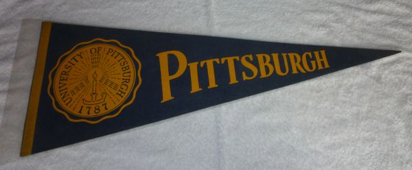 Vintage University of Pittsburgh full-size pennant