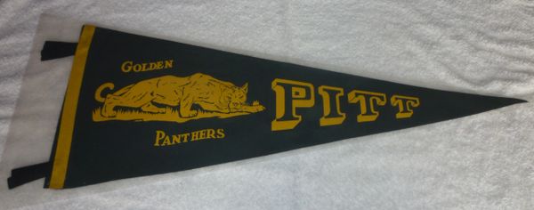 1950's Pitt Golden Panthers full-size pennant