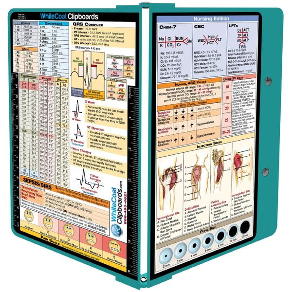 WhiteCoat Clipboard- Teal - Nursing Edition