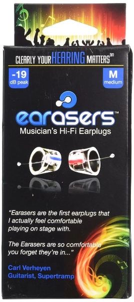 Earasers Musician's Hifi Earplugs- Large